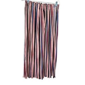 NWT Oscar S Women’s Multi Striped Palazzo Cropped Pants Pull On - Size Large
